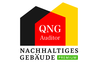 Logo nachhaltiges Gebäude Premium